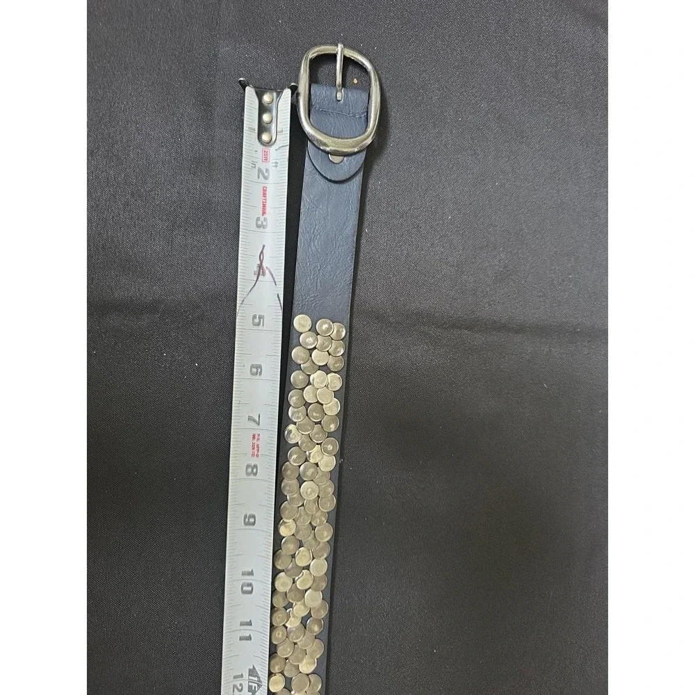 Unisex Italian Made Retro Studded  Punk Rock Hip Hop Belt